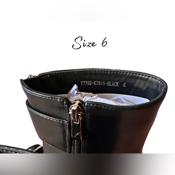 New Womens Pointed Toe Kitten Heels Ankle Booties  Zipper Closure Black Size 6 - Picture 12 of 14